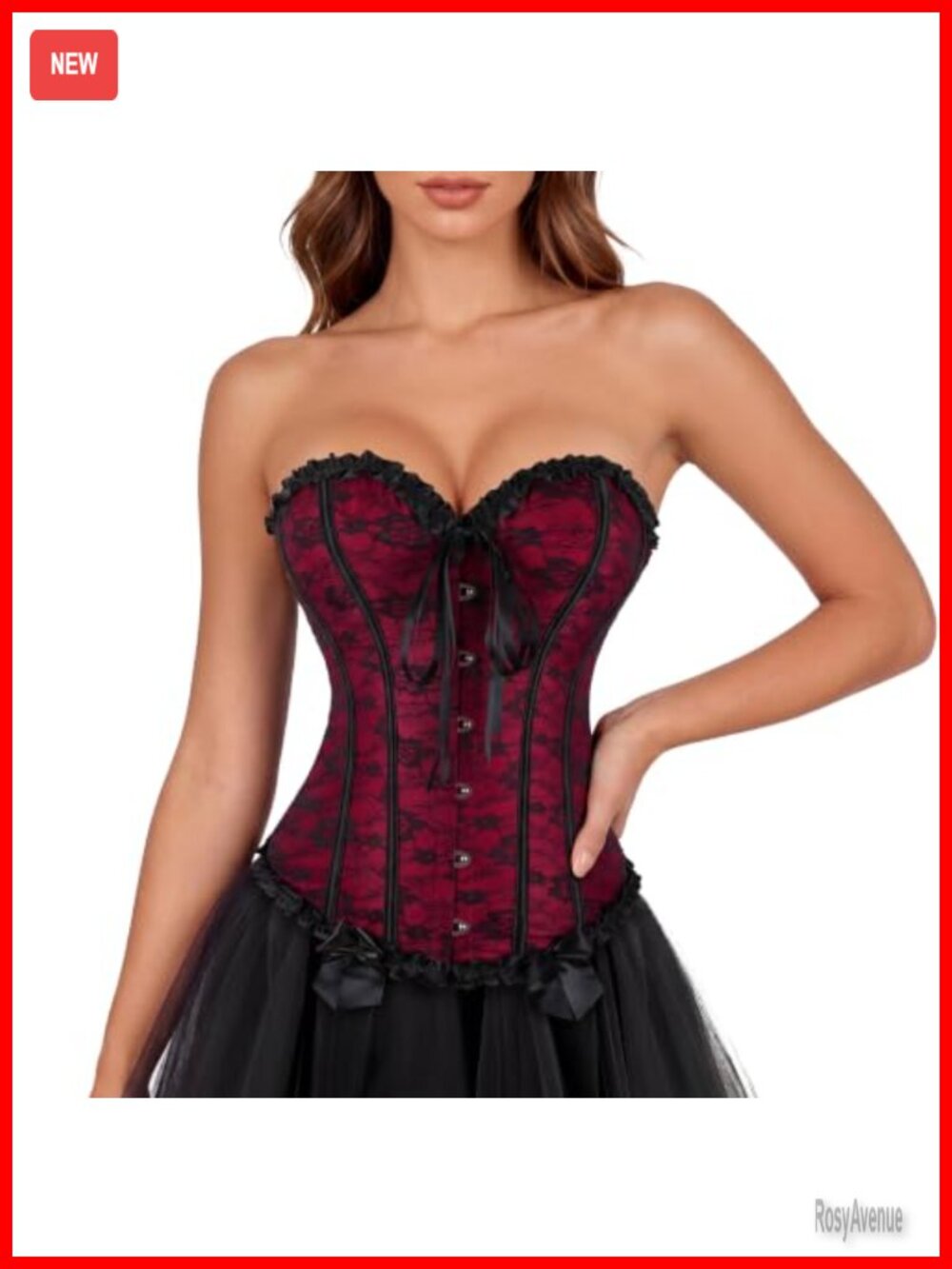 Floral Brocade Corset Bustier Lace Up Victorian Burlesque Costume